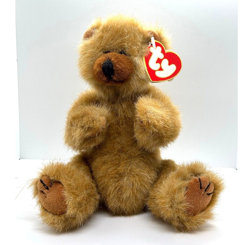 1993 Ty Attic Treasures Jointed Teddy Bear, "Cody," Original Gen 1, Tag Variant